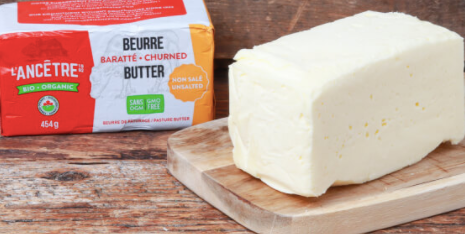 L'Ancetre Churned Unsalted Butter, 454g (FRZ)