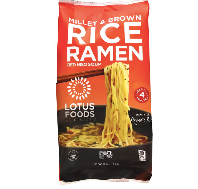 Lotus Foods Organic Millet and Brown Rice Ramen Single Serve