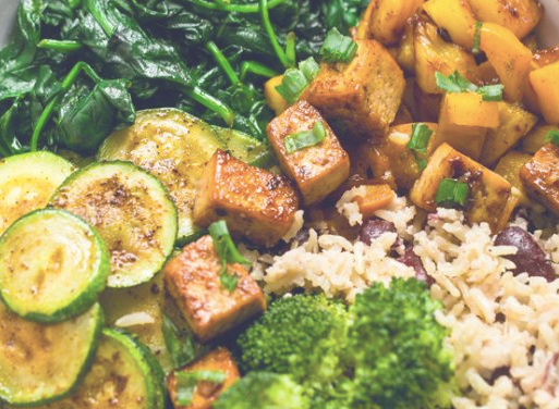 Jerk Tofu, Rice and Veg Bowls (Vegan, Gluten-free)