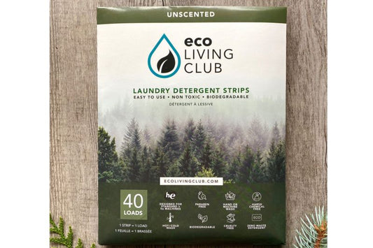 Eco Living Unscented Laundry Detergent Strips (40 loads)