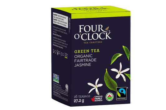 Four O'Clock Organic Jasmine Green Tea (16 teabags)