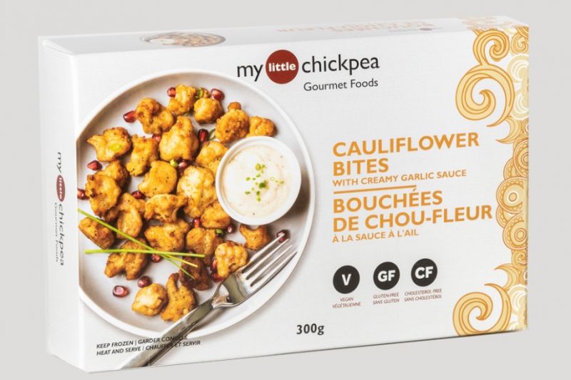 .Plant-Based Cauliflower Bites with Creamy Garlic Sauce, 300g