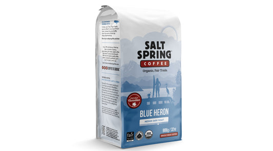 Salt Spring Coffee Blue Heron Medium Dark Roast, 2lb (whole beans)