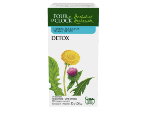 Four O'Clock Detox Herbal Tea, 20 bags