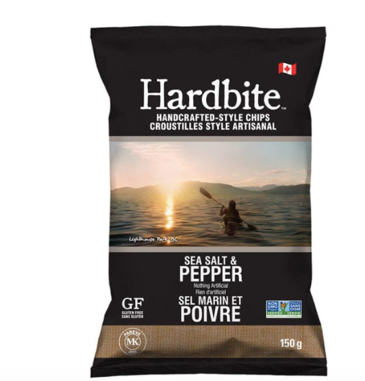 Hardbite Chips Sea Salt & Pepper, 150g