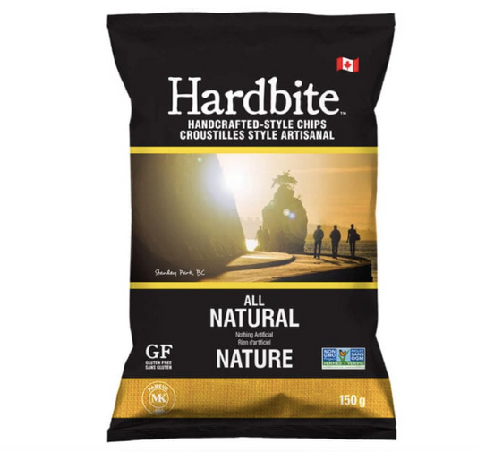 Hardbite Chips All Natural, 150g