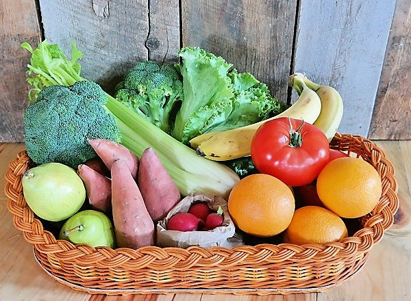 Boîte de départ - fruits et légumes