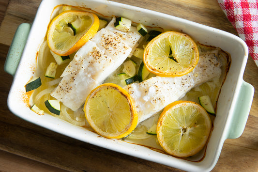 One Pan Lemon Herb Whitefish with Vegetables