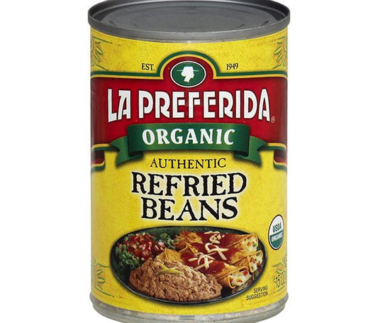 La Preferida Organic Refried Beans, 398ml