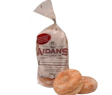Aidan's Gluten-Free English Muffins, 220g (FRZ)