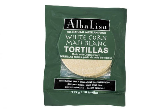 Alba Lisa Organic White Corn Tortillas, 215g (FRZ)