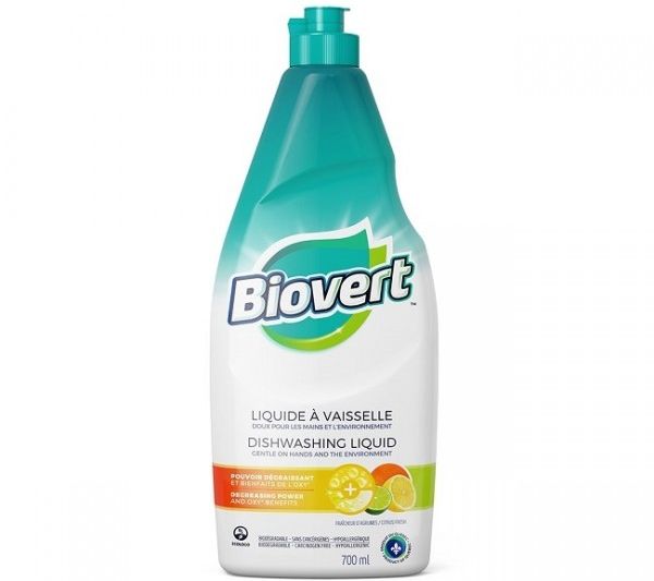 Biovert Dishwashing Liquid Citrus Fresh, 700 ml