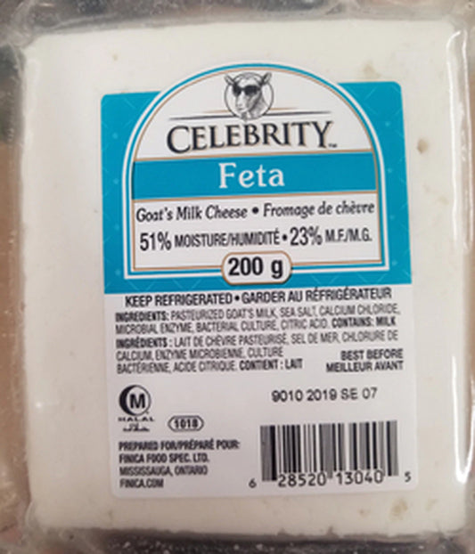 Celebrity Goat Feta Cheese, 200 g