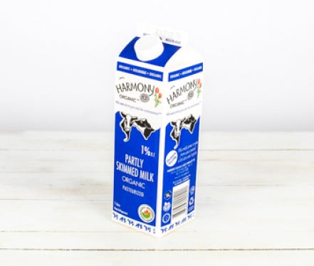 Carton de lait Harmony 1%, 1L