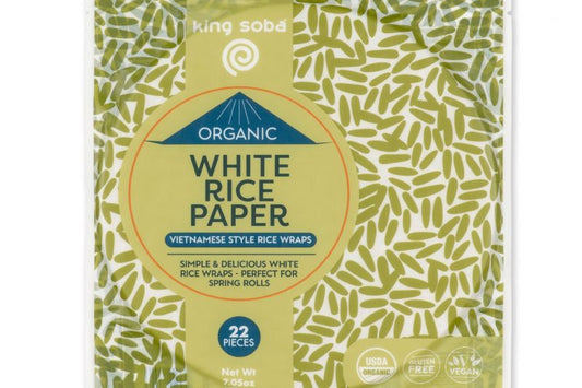 King Soba Organic White Rice Paper Wrap, 200g