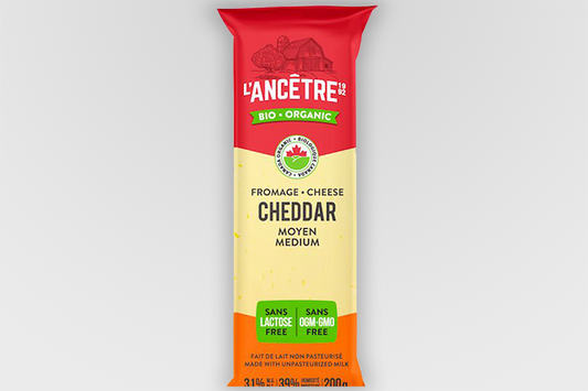 L'Ancetre Medium Cheddar Cheese, 200 g