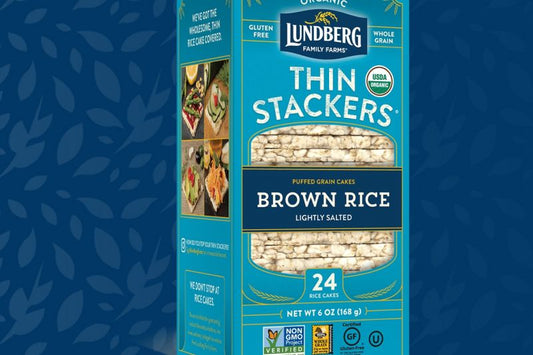 Lundberg Lightly Salted Brown Rice Thin Stackers, 167g