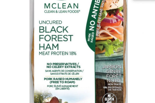 Mclean Meats Uncured Black Forest Ham Slices, 150g