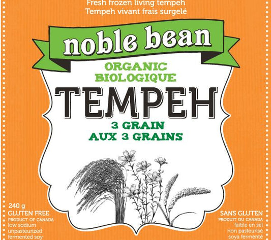 Noble Bean 3 Grain Tempeh, 240g (FRZ)