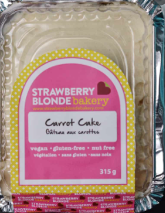 Strawberry Blonde Carrot Cake (4x6 tin) (FRZ)