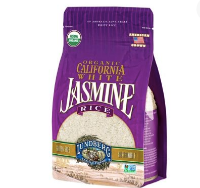 Lundberg Organic White Jasmine Rice, 907g