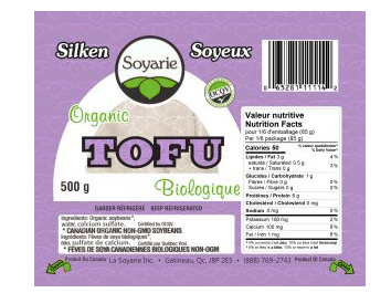 La Soyarie silken tofu, 500 g
