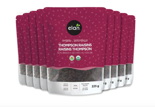 Elan Organic Sun-dried Thompson Raisins, 225 g