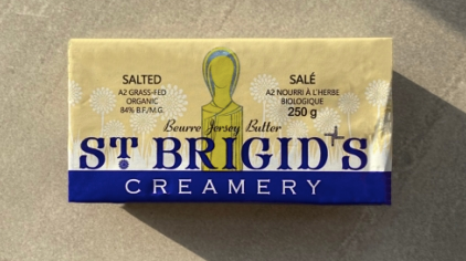 St. Brigid's Creamery, Grass-fed A2 Salted Butter, 250g