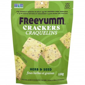 FreeYumm Herb & Seed Crackers, 120g