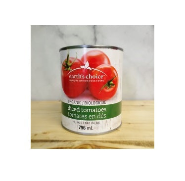 Earth's Choice Diced Tomatoes, 796 ml