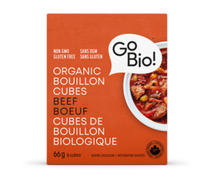 Go Bio Beef Bouillon Cubes, 66 g