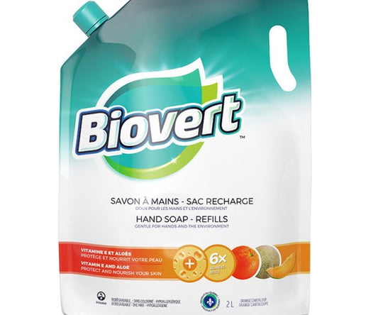 Biovert Hand Soap Refill Orange Cantaloupe, 2 L