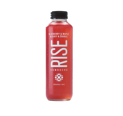 RISE Kombucha aux bleuets et à l'érable, 414 ml