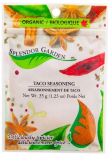 Splendor Garden Taco Seasoning, 35g