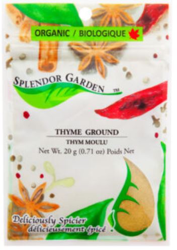 Thym moulu Splendor Garden, 20 g